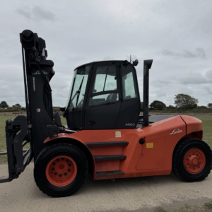 Linde H120D Diesel forklift truck with Full Heated Cab Fork Position Side Shift